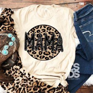 Cheetah Mama tee